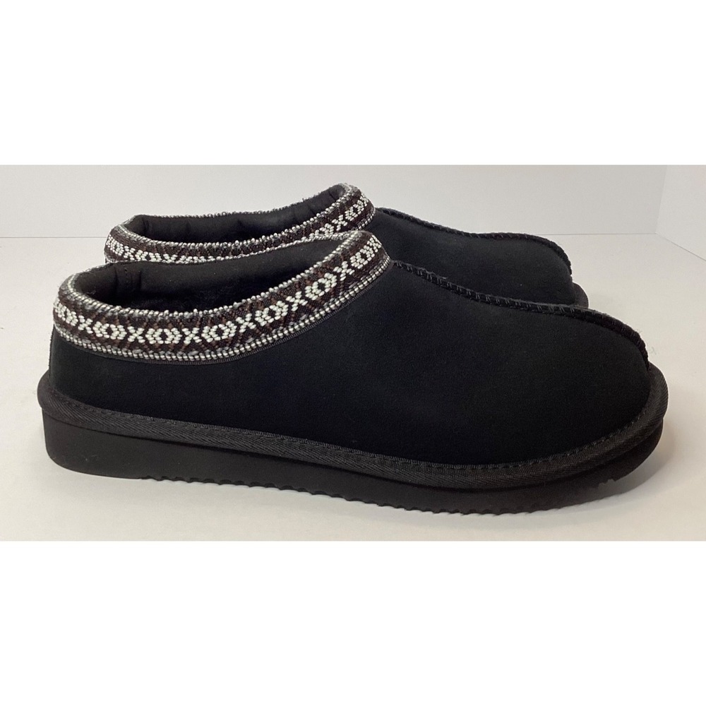 Kirkland Unisex Shearling Slipper Black Men's 6 Women's 7 NIB